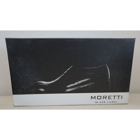 Moretti Black Label M31720 Men Sz 8 Black Patent Leather Dylan Dress Shoes - Picture 11 of 12